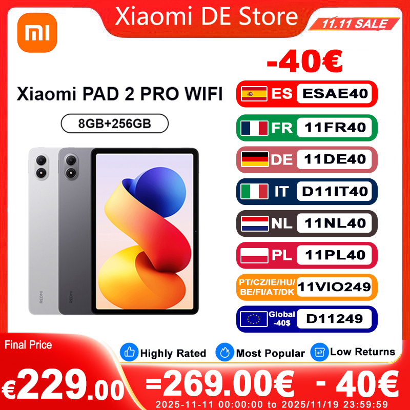 【Marque +】 Xiaomi Redmi Pad 2 Pro 12.1 "2.5K écran cristallin Snapdragon 7s Gen 4 12000mAh 33W charge rapide