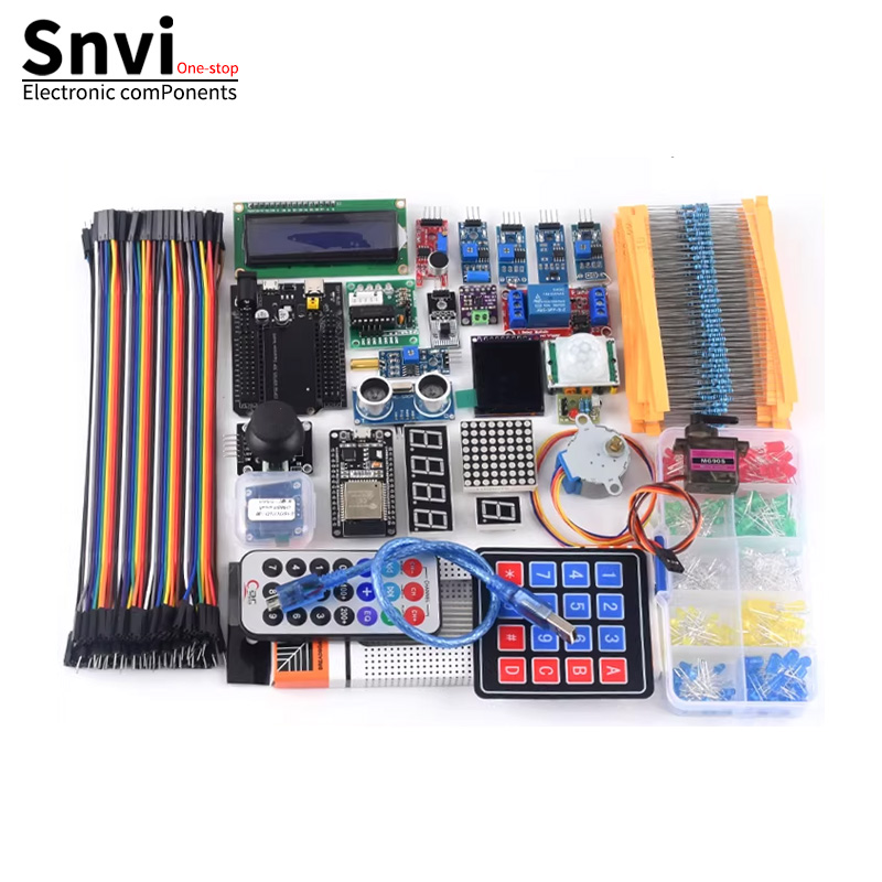 Набор для разработки Snvi ESP32: плата ESP-32S, Wi-Fi, Bluetooth, комплект для обучения IoT, DIY-проекты, базовый стартовый набор для Arduino