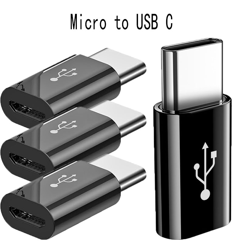 Adaptador Micro/USB C Fêmea para USB C/Micro Macho, Conversor OTG, Conector Micro-B para USB-C, Cabo Adaptador de Carregamento, Acessórios para Telefone
