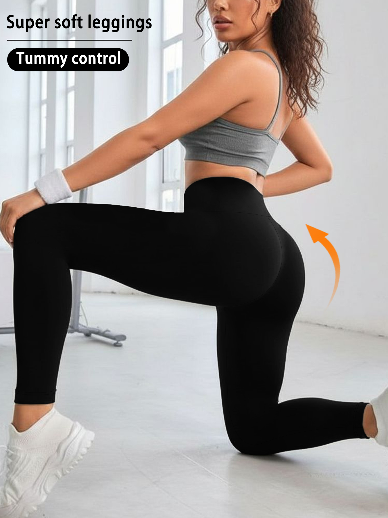Mallas súper suaves para mujer, cintura alta, Control de barriga, sin transparencias, entrenamiento, Yoga, correr, atlético, Push Up, gimnasio, Fitness