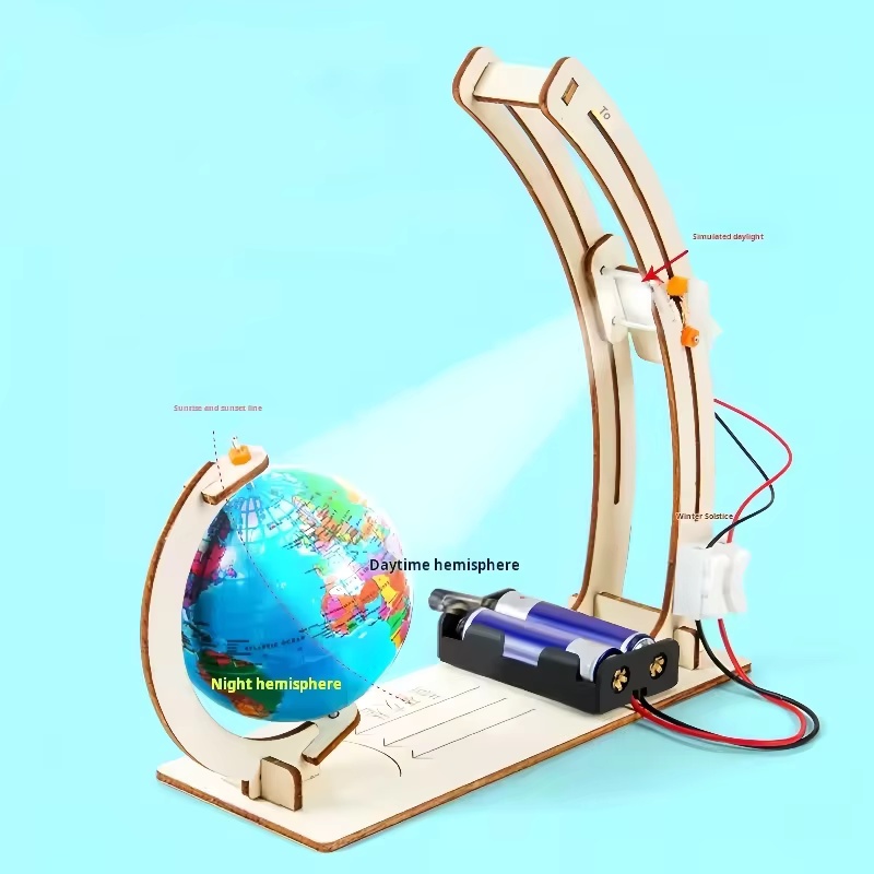 DIY День Ночь Альтернативный глобус Детские научные игрушки STEM Набор для обучения технологической физике Забавные учебные пособия Развивающие игрушки
