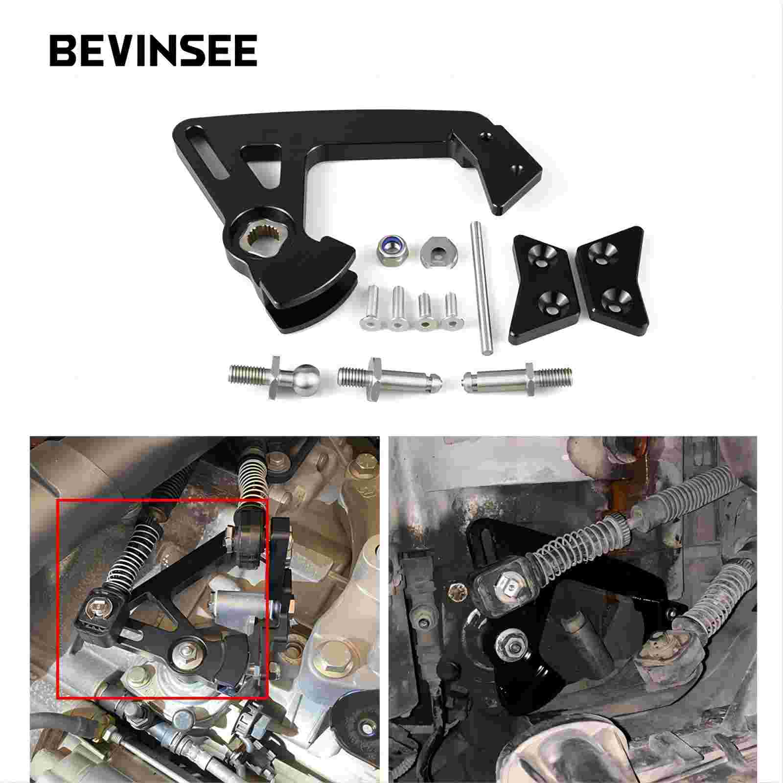 BEVINSEE 調整式ショートシフターレバーアーム 6速マニュアルキット VW用 ゴルフMK7/7.5 MK8 MK6 シロッコMK3用 アウディA3 S3 TT用
