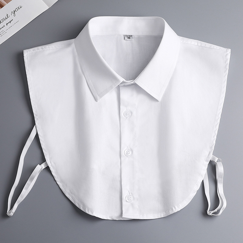 Gola falsa da senhora meia camisa gola de negócios colar de camisa falsa confortável meia gola falsa para homens mulheres ocasiões formais