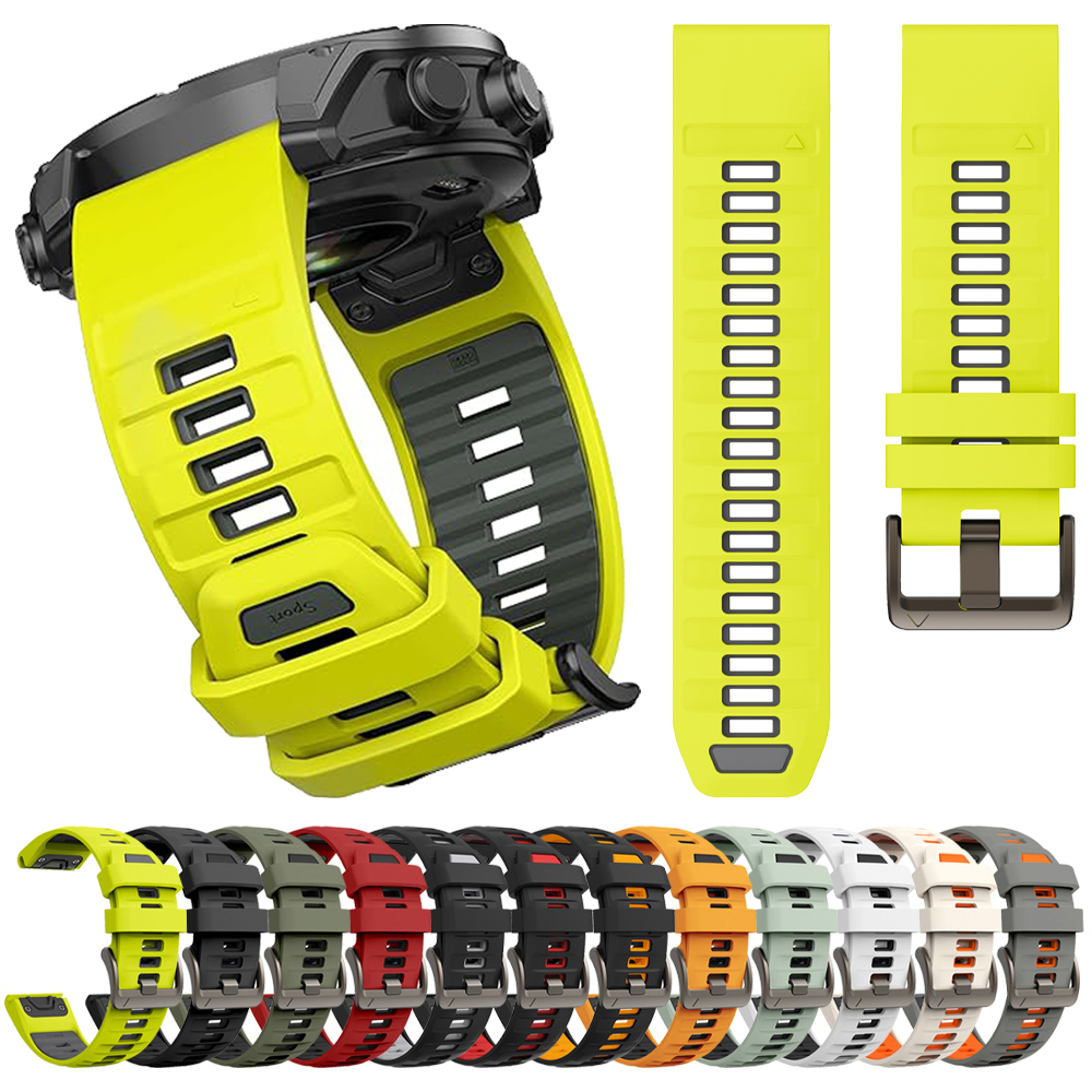 Correa de reloj Fenix8 para Garmin Fenix 8 47mm 51mm E 7 7X/Epix Pro/6 6X 5X Plus/Enduro 3 QuickFit 26mm 22mm pulsera de silicona