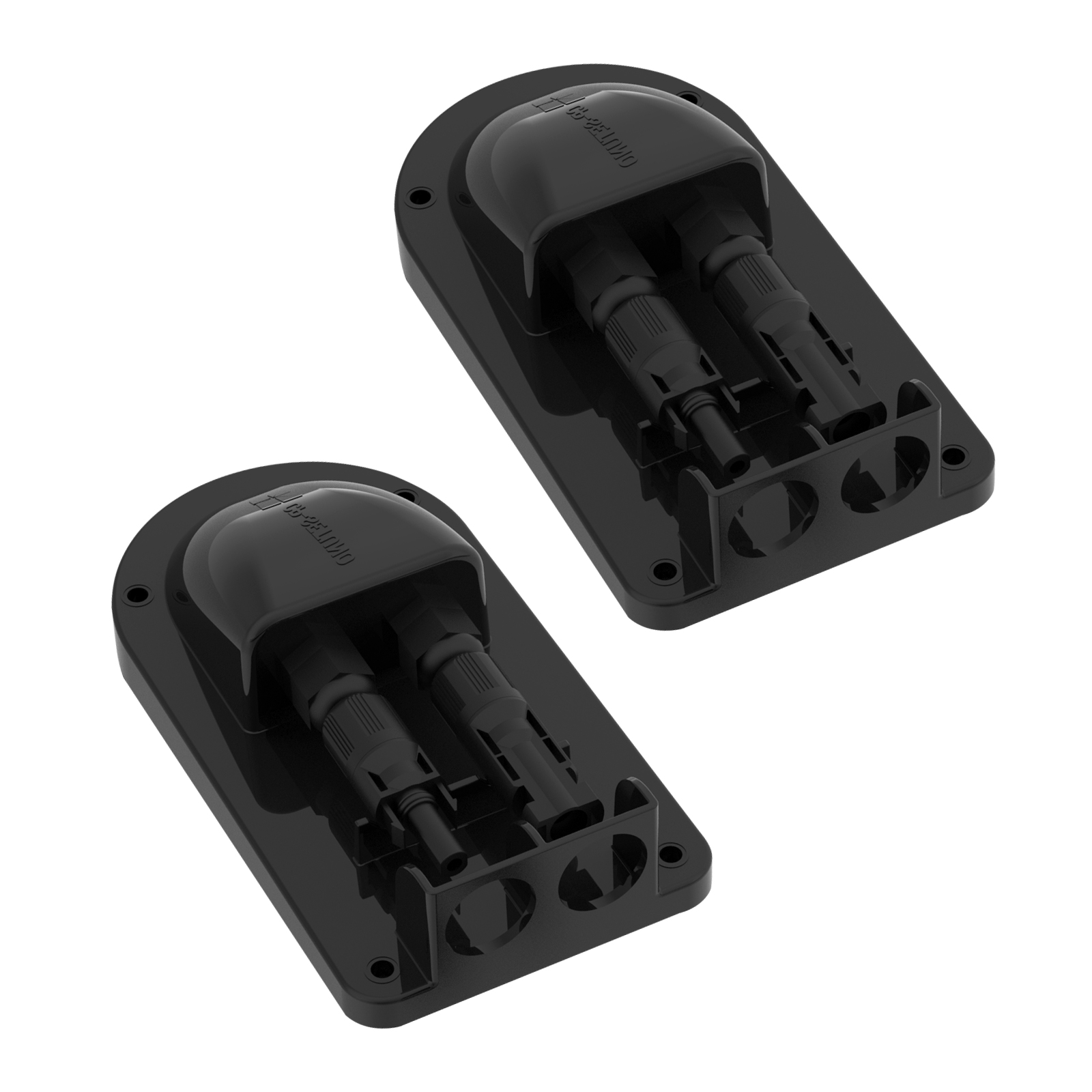 CP-SETUNO Solar Double kabel masuk kotak kelenjar ABS tahan air Dual kawat konektor adaptor Ideal untuk laut, RV, karavan