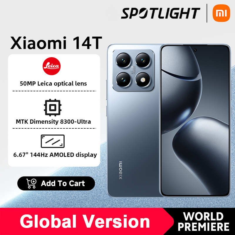 Xiaomi 14T телефон, 12 Гб/256 ГБ, 12 Гб/512 ГБ, черный/серый/синий/зеленый цвет
