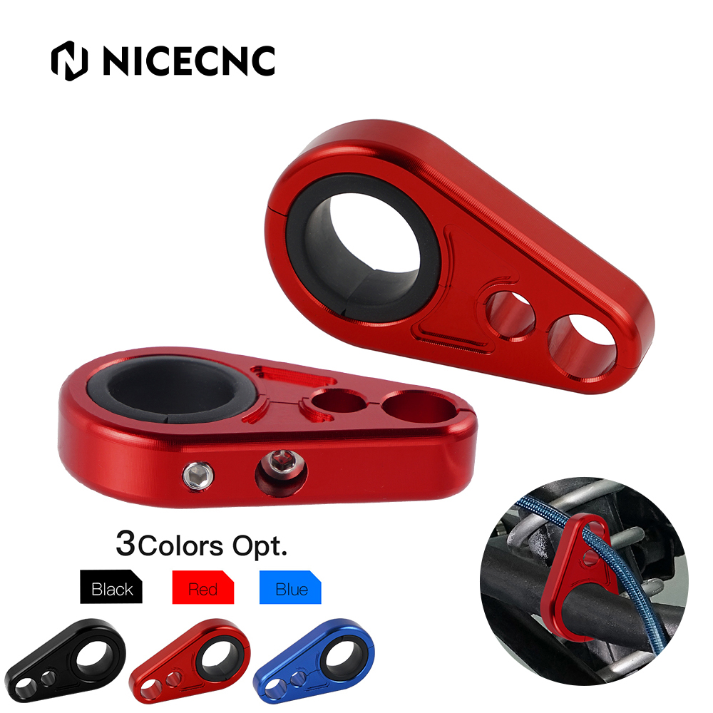 NICECNC ATV Aluminiowe zaciski przewodów hamulcowych A-Arm do Polaris Sportsman 300 400 450 500 RZR Ranger do Yamaha Raptor 700 Grizzly