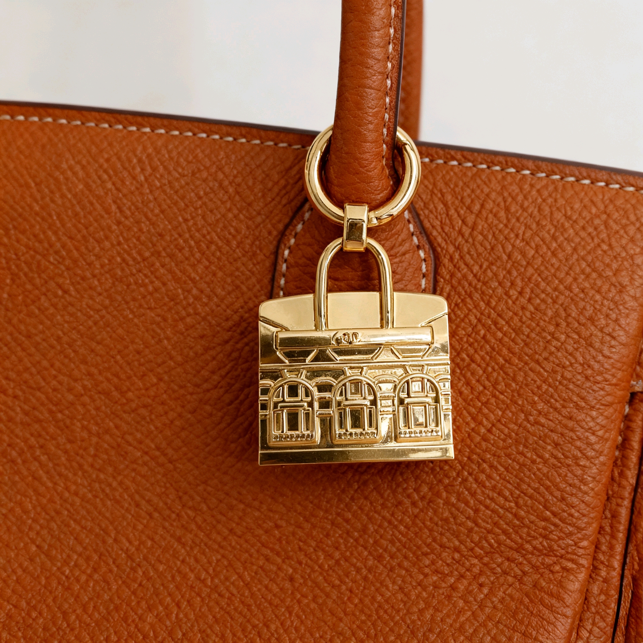 Grazioso Mini Ciondolo in Metallo a Forma di Casa, Portachiavi in Lega, Accessorio di Moda per Borse Birkin e Kelly, per Uso Quotidiano, Viaggi e Ufficio