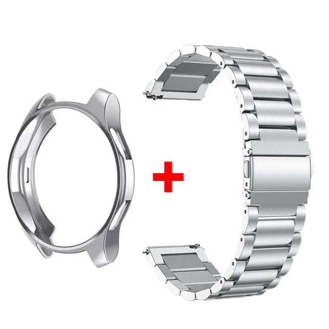 Band+Case for Samsung Galaxy Watch 6 5 4 44 40mm 4/6 Classic 46 42mm Stainless Steel Bracelet Galaxy Watch 3 5 Pro 41 45mm Strap