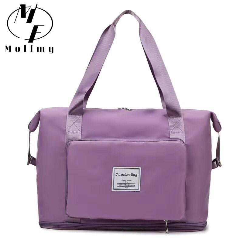 Dobrável Bolsa de Viagem para Mulher, Portátil Grande Capacidade, Armazenamento de Maternidade, Curta Distância Viagem Duffel, Swim Fitness Bag, Grands