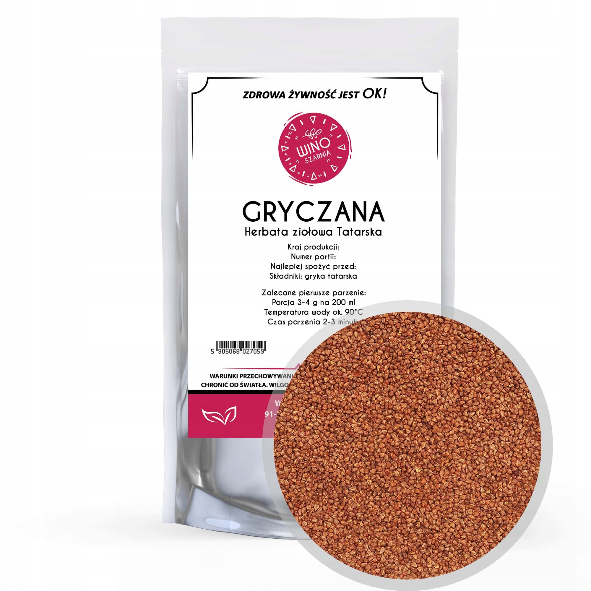 Herbata gryczana Tatarska Soba Cha Jinzhu - 50g Naturalna