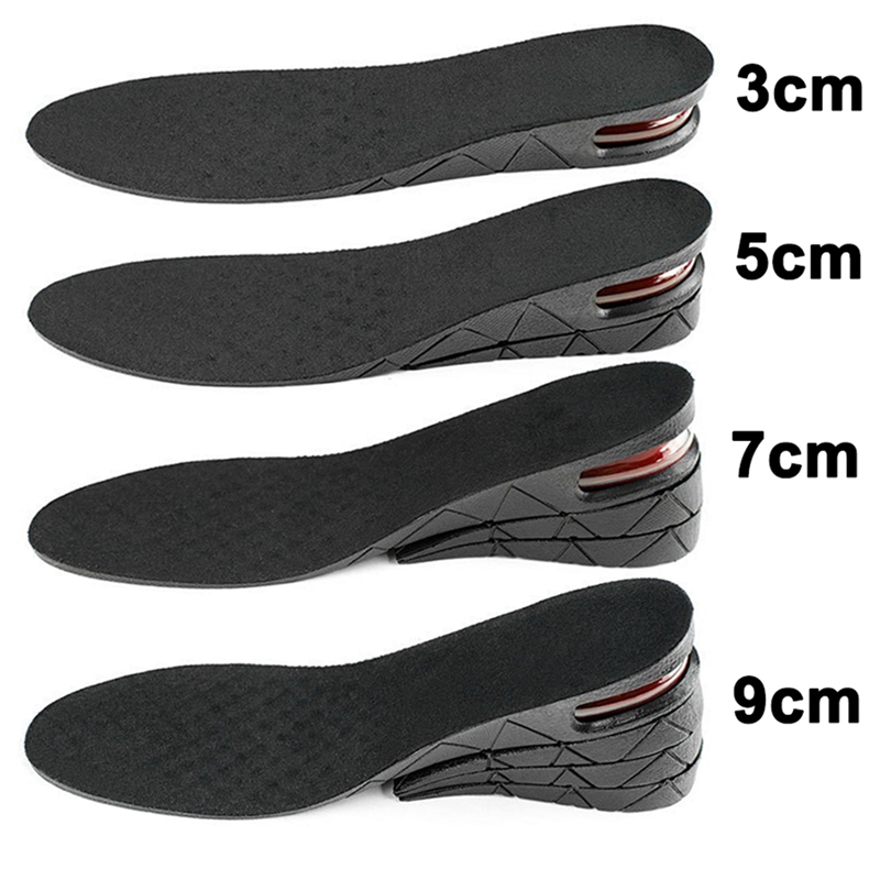 Plantilla para aumentar la altura de los pies, 3cm, 5cm, 7cm, 9cm, plantillas para zapatos de altura Variable, almohadillas para zapatos absorbentes de aire, 1 par