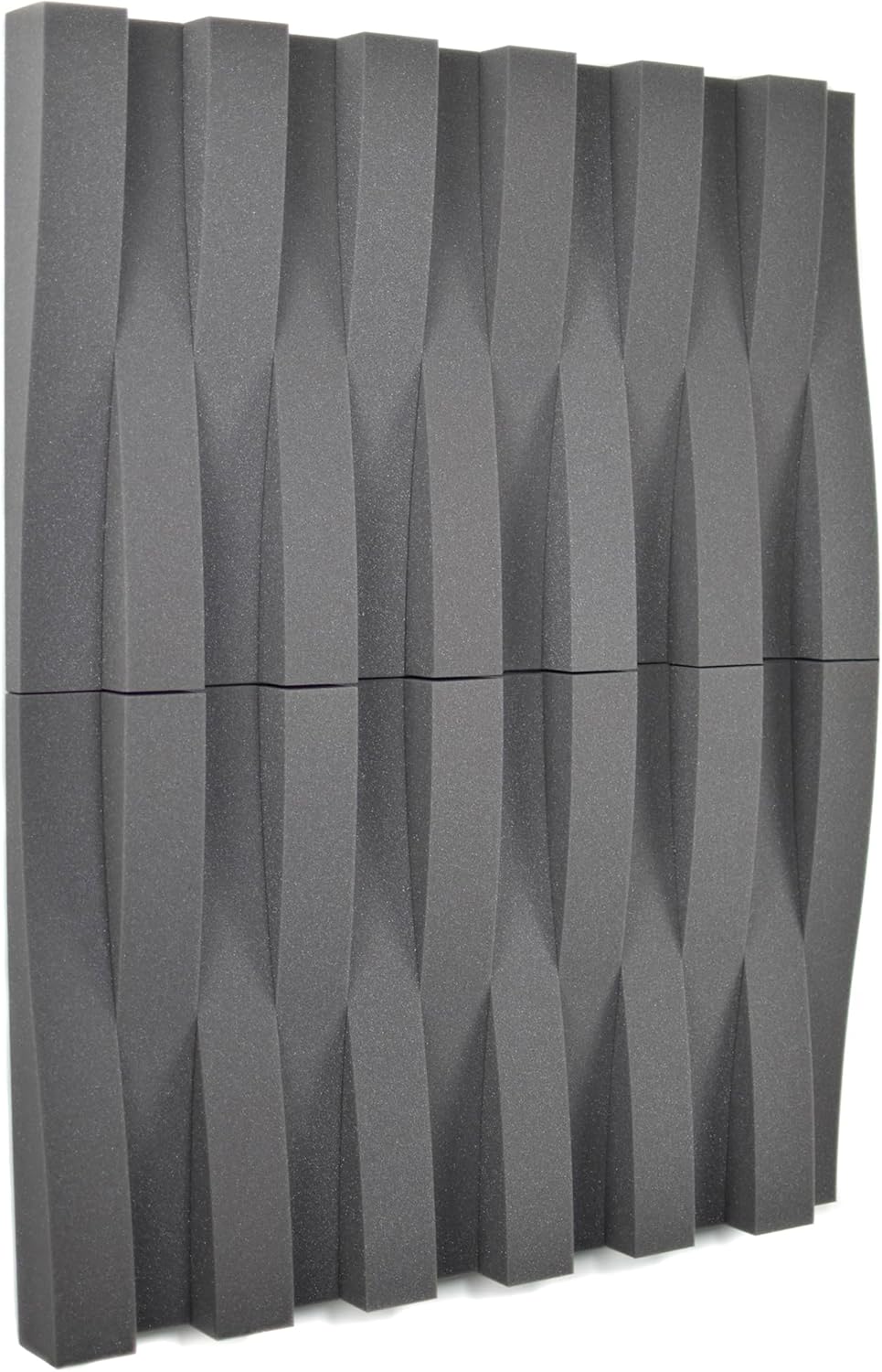 Paneles Acústicos Decorativos de Espuma Acústica 24 Unidades 595x75x75 mm sin Comprimir para Gaming Podcast Youtubers