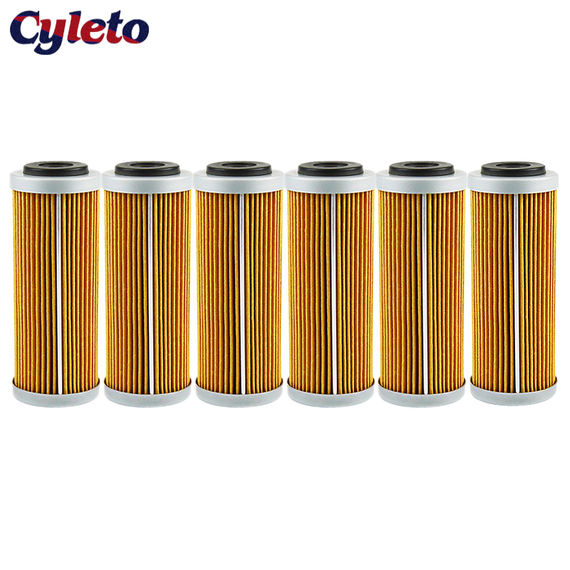 Filtre à huile pour moto, 4/6 pièces, pour KTM SX SXF SXS EXC EXC-F EXC-R XCF XCF-W XCW SMR 250 300 350 400 450 500 505 530 2007-2020