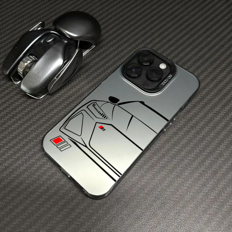 Sport Car Phone Case for iPhone 17 AIR 16 15 14 13 Pro 12 11 Pro Xs X XR Max Laser Hard PC+TPU Cases Back Cover-S663P1