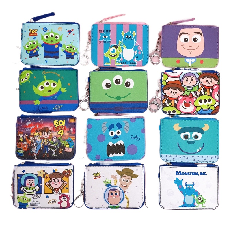 Disney Bags Toy Story Coin Pueses Buzz Kaarthouder Sleutelhangers Ring Alien Leuke Portemonnee Rits Clutch Bag