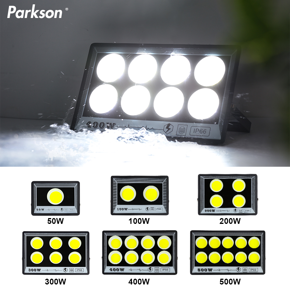 LED-Flutlicht, 50 W, 100 W, 200 W, 300 W, 500 W, IP65, wasserdicht, für den Außenbereich, Gartenprojektor, Beleuchtung, Strahler, Straßenlaterne, LED-Flutlicht