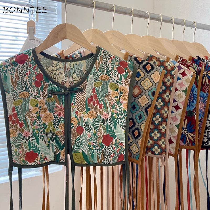 Gilets brodés à lacets pour femmes, gilet classique, gilet classique, décontracté et délicat, polyvalent et chic, mode coréenne, été, Harajuku