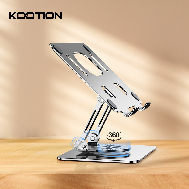 KOTION 360 °   Obrotowy stojak na tablet Regulowany składany uchwyt na biurko kompatybilny z laptopem Ipad Pro/Air Min o przekątnej 5,8-12 cali