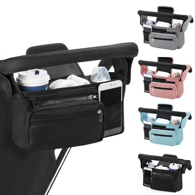 Carrinho de bebê armazenamento grande capacidade viagem pendurado saco múmia titular garrafa telefone pram sacos fraldas carrinho de bebê acessórios