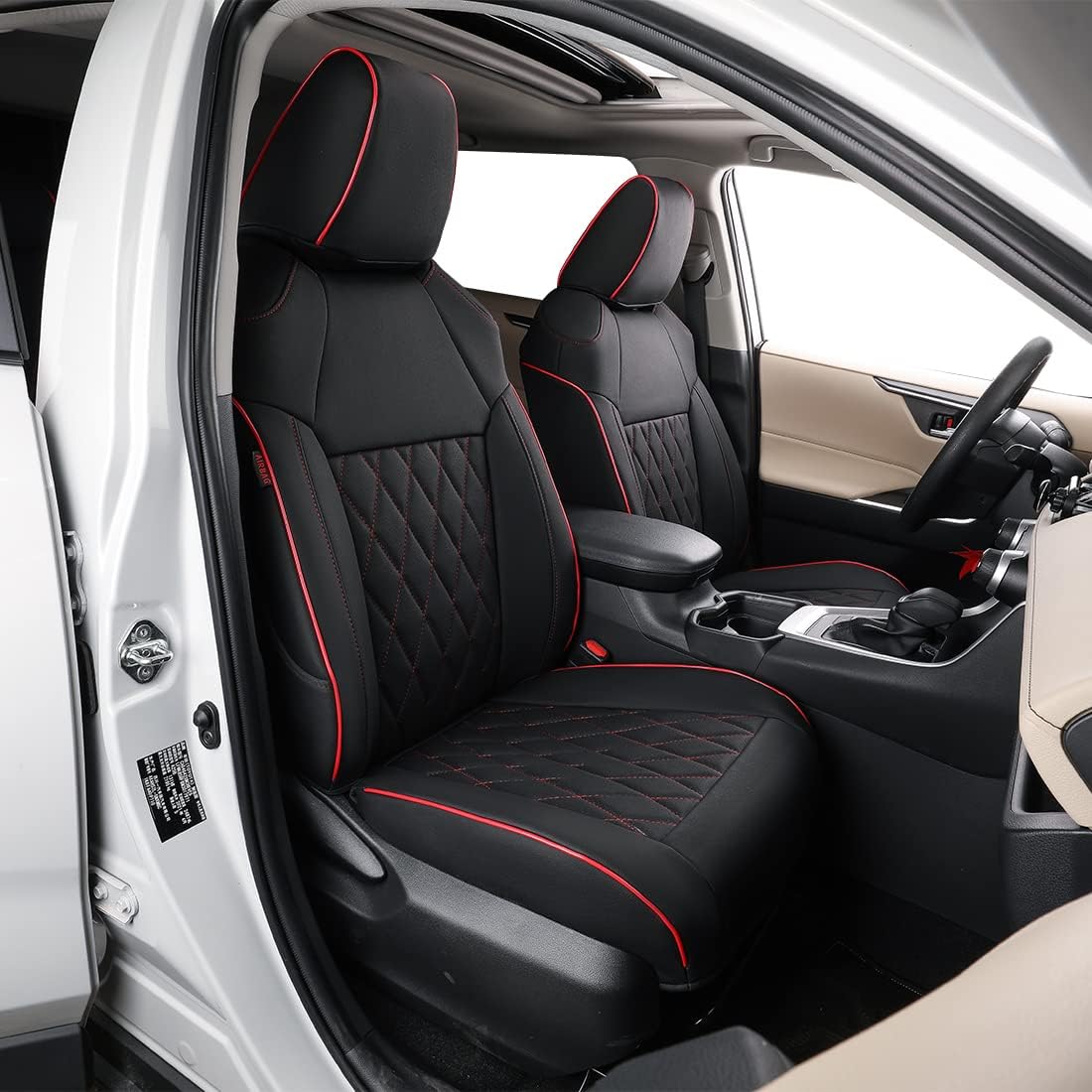 EKR Car Seat Covers Custom Fit For Toyota Corolla Hatchback 2014-2019 Icon/Icon Tech/Design/TREK Full Set Seat Protector Cover