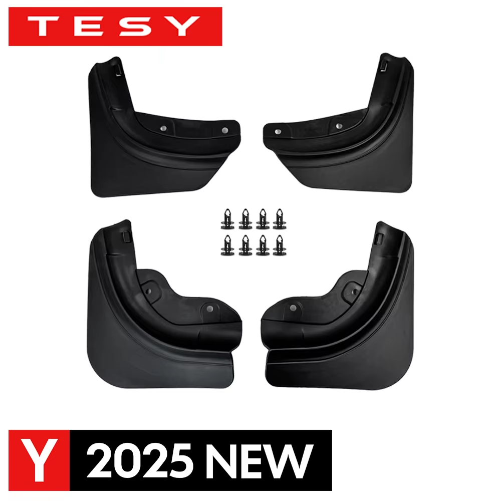 Chlapacze błotniki przednie tylne TPE do Tesla Model Y Juniper 2025 Launch