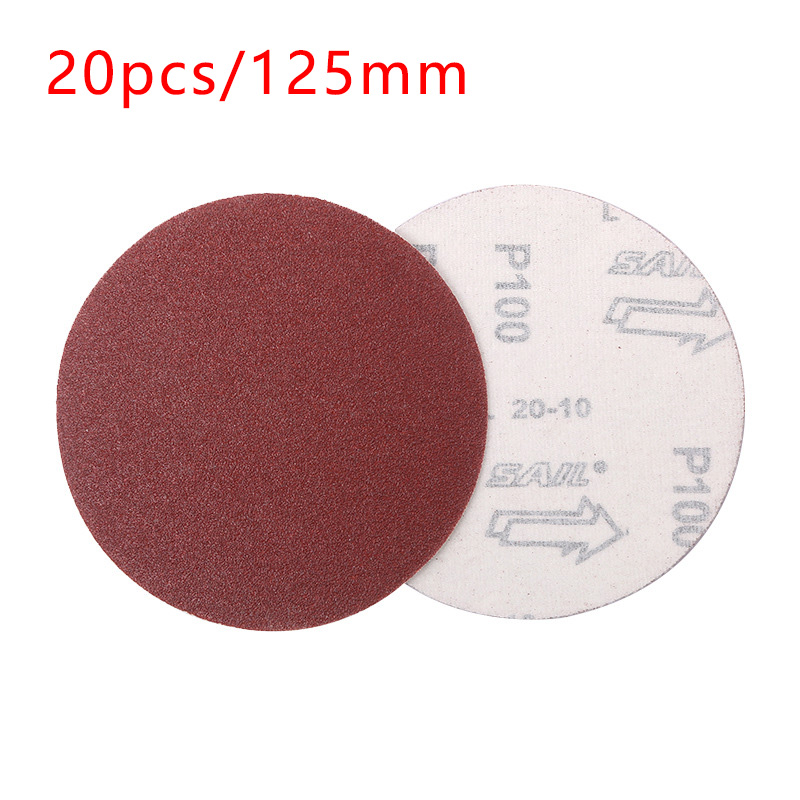 125 mm Schleifpapierset 5 Zoll 40-60-80-120-2000 Gitter Metall poliert Holzbearbeitung Schleifwerkzeuge Dremel Zubehör Verbrauchsmaterialien