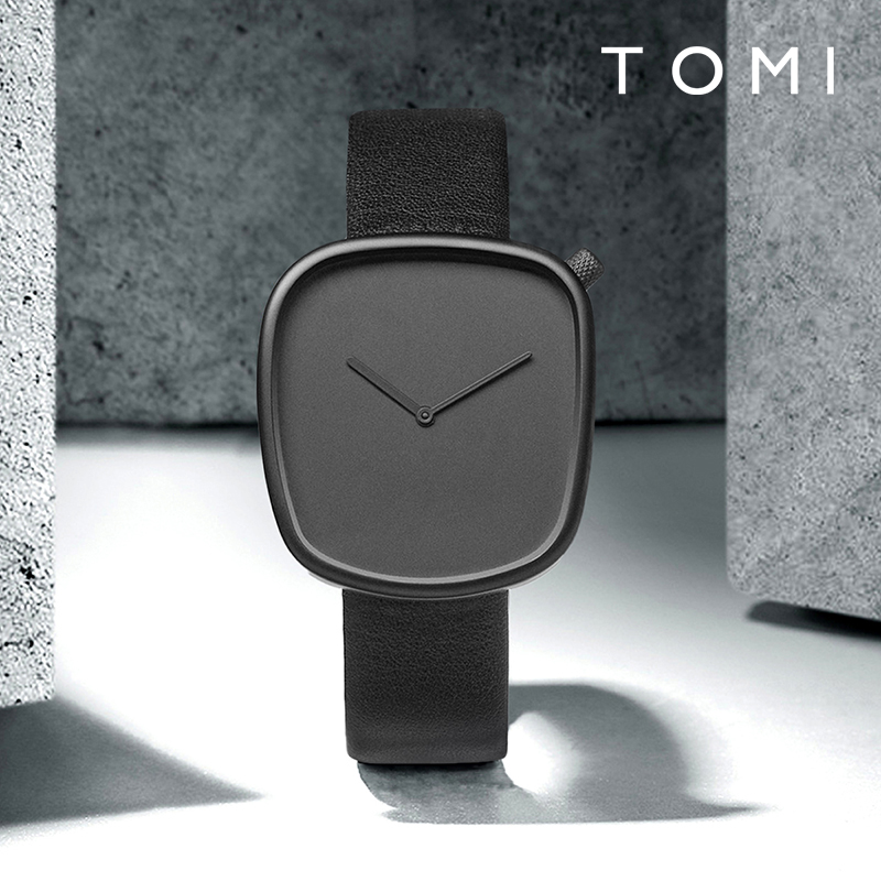 Reloj TOMI minimalista para hombre, reloj cuadrado ultrafino a la moda, reloj de cuarzo elegante de alta calidad para mujer minimalista, reloj de regalo