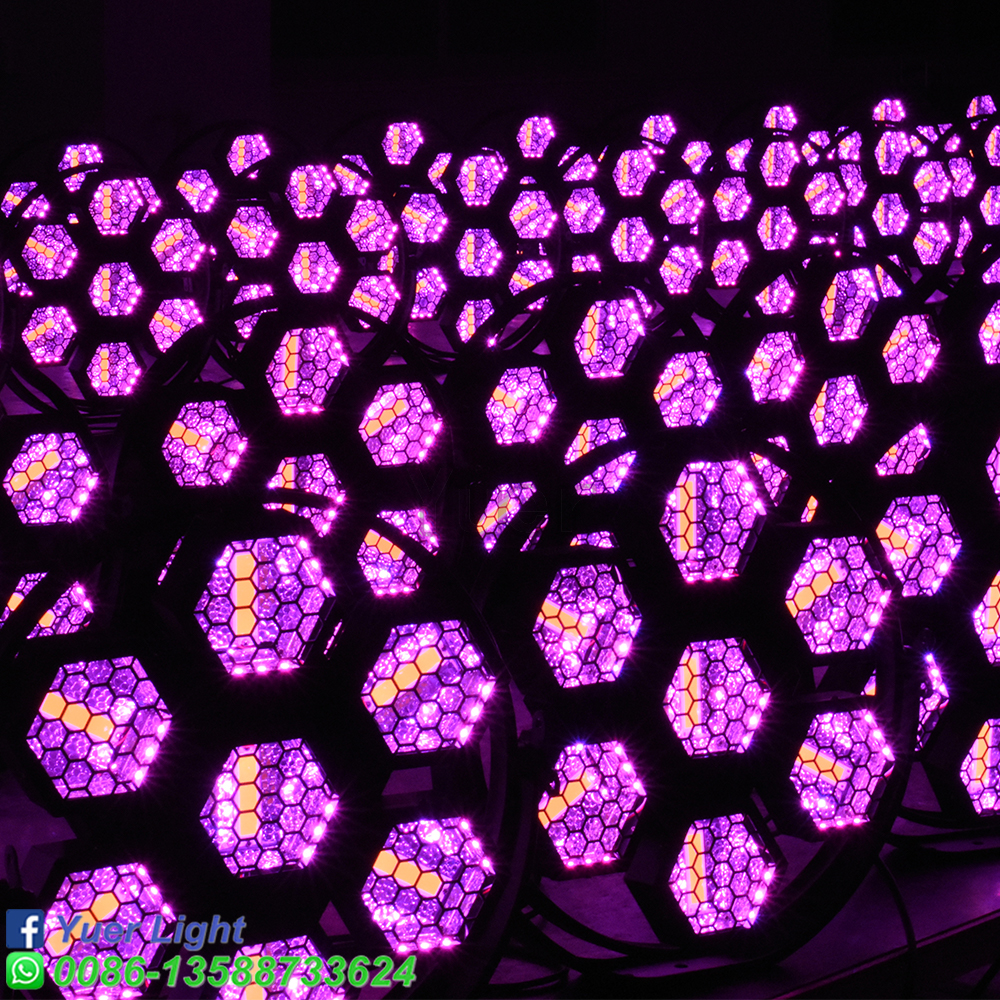 YUER LED-Blitzlicht Retro 7x50w Bühnenparty Dekoration Bar Club Strobe DJ Disco Strobe RGB Wash Effekt Beleuchtungsausrüstung
