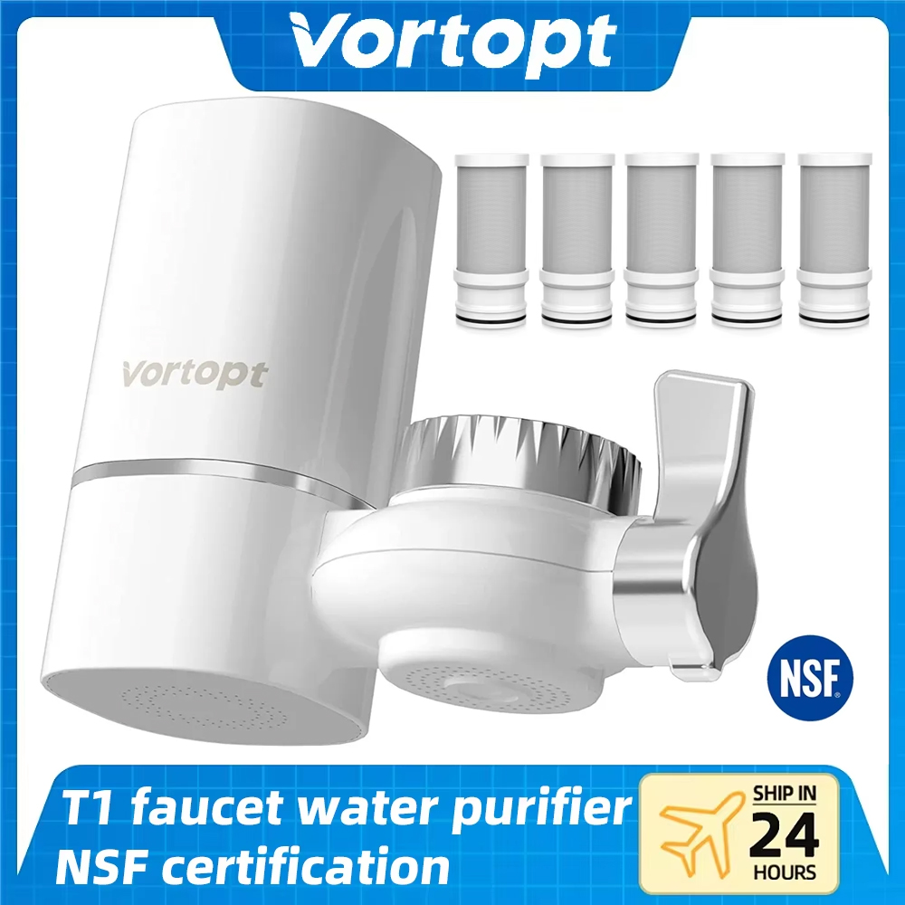 Фильтр для воды Vortopt Faucet NSF International Certified, набор из 5 картриджей для очистки воды на 400 галлонов