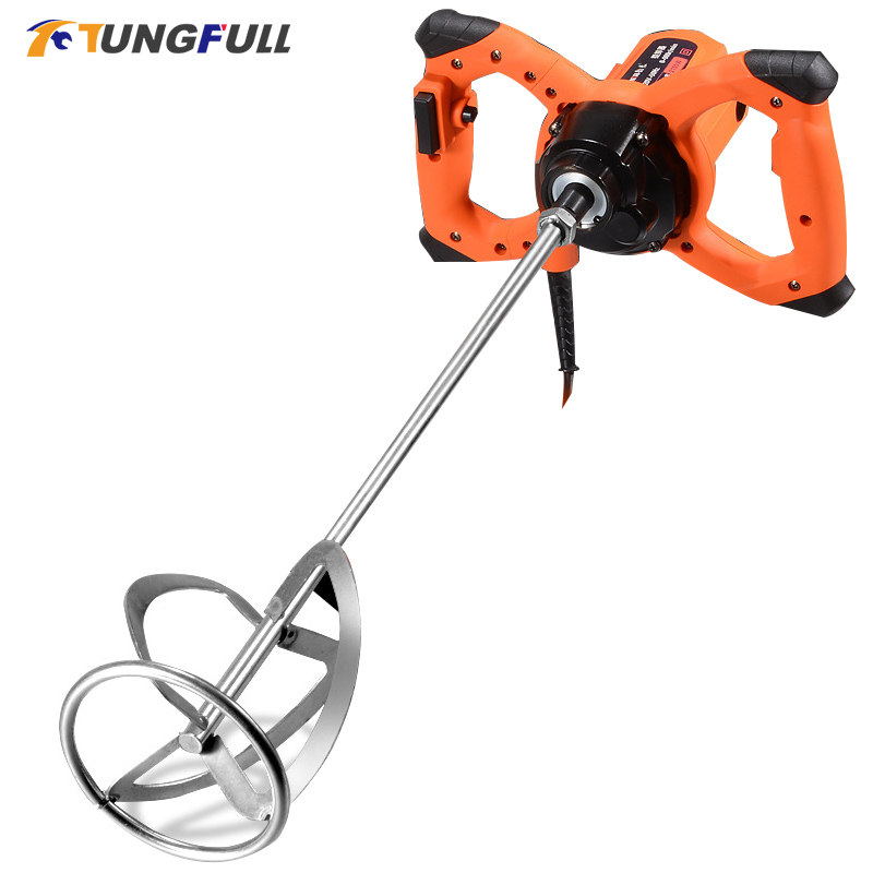 220V Electric Cement Mixer Professional Adjustable Mortar Mixer Putty Powder Mixing Machine for Wall Work Plaster Mixing Machine