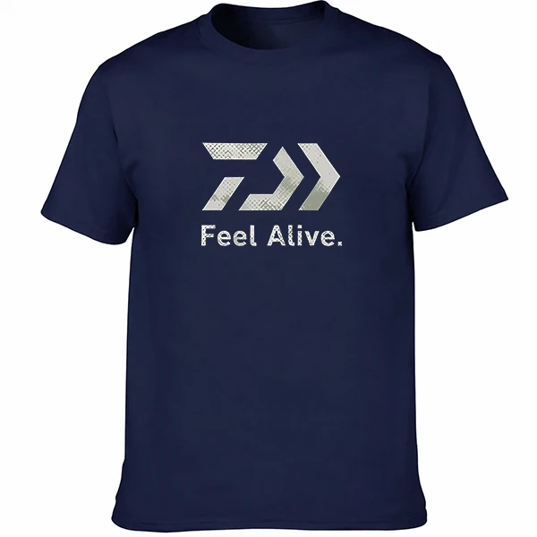 Camiseta Esportiva Respirável Nova 2026, Camiseta Casual Estampada com Letras e Setas Estilo Pesca ao Ar Livre, Camisa Luxuosa de Manga Curta