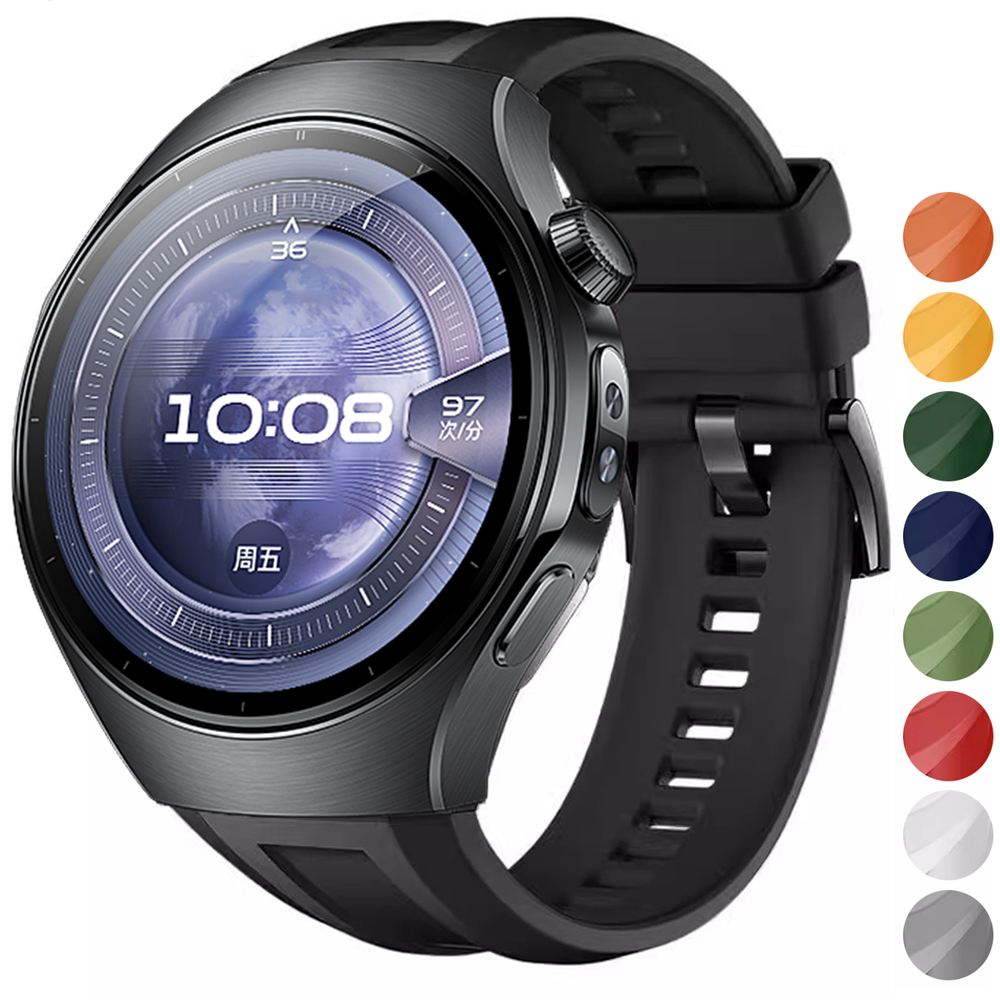 Silikonowy pasek do Huawei Watch 5 46mm Miękki sportowy pasek 22mm Opaska na nadgarstek do Huawei Watch 5/4/4Pro/3/3Pro Smart Watch Bransoletka