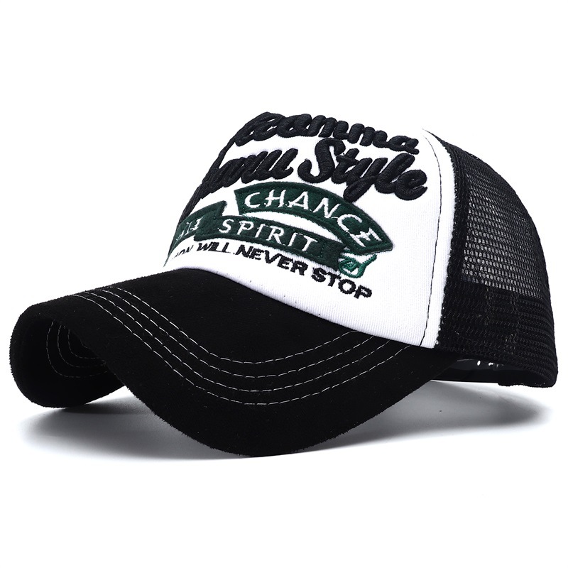 2023 novo verão y2k carta bordado malha boné de beisebol para homens snapback chapéu respirável bonés de caminhoneiro para homens mulheres gorras