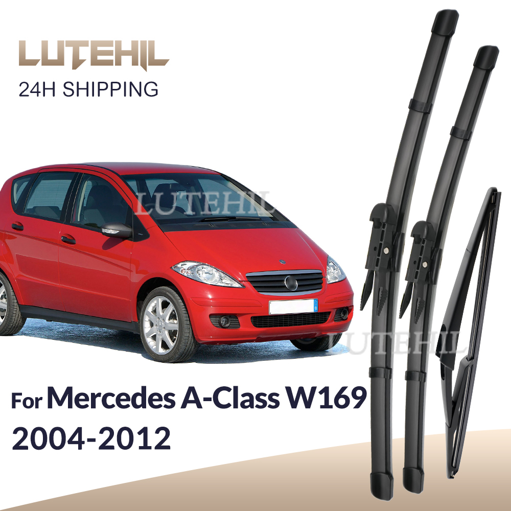 Voor Mercedes Benz A-Klasse W169 2004-2012 2005 Ruitenwisser Voor & Achter Wisserbladen Voorruit Voorruit Venster borstels 26 "+ 23" + 12"