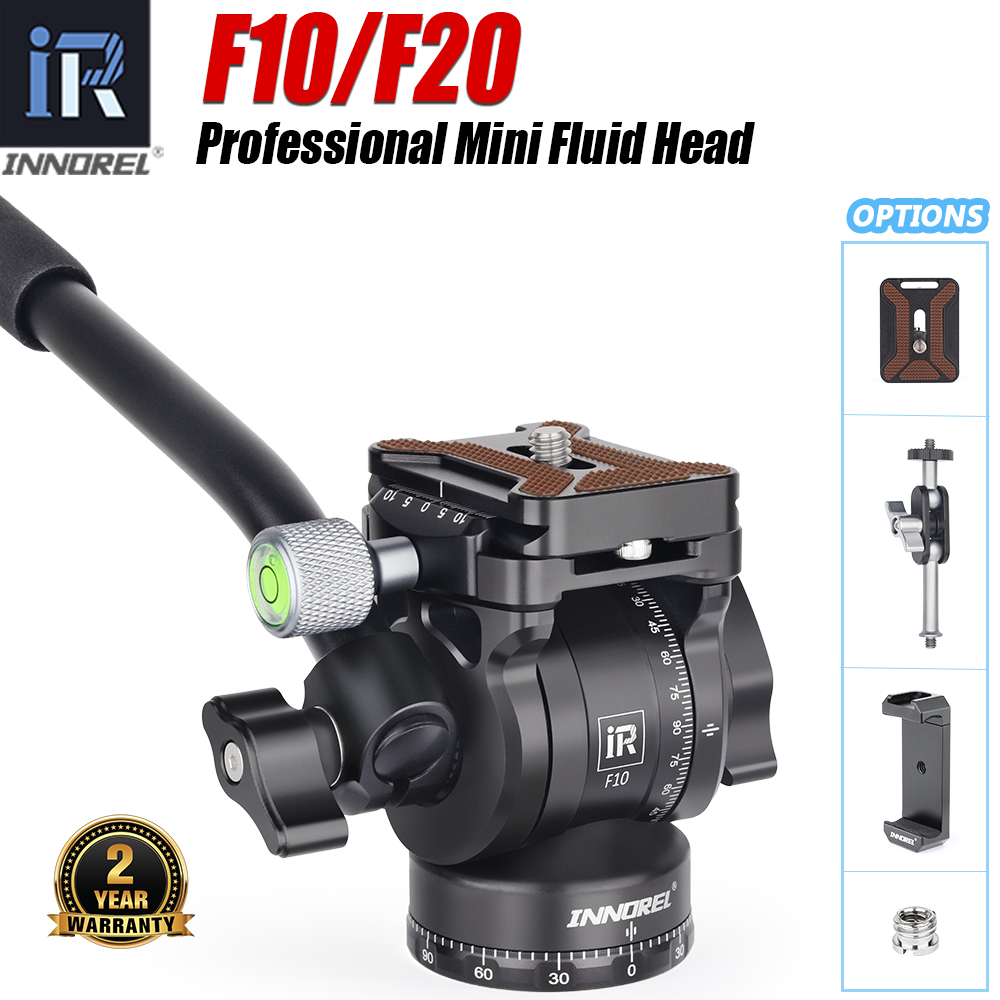 INNOREL-Mini Trépied F10/F20 en Métal avec Plaque de Dégagement Rapide Arca Swiss, pour Appareil Photo DSLR