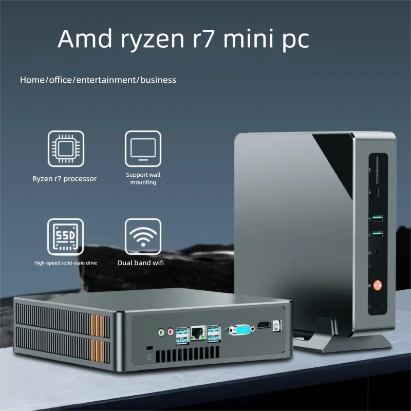 มินิพีซี Ryzen R7-6800H รุ่นใหม่ ปี 2025 แรม 16GB/32GB  SSD 512GB/1TB