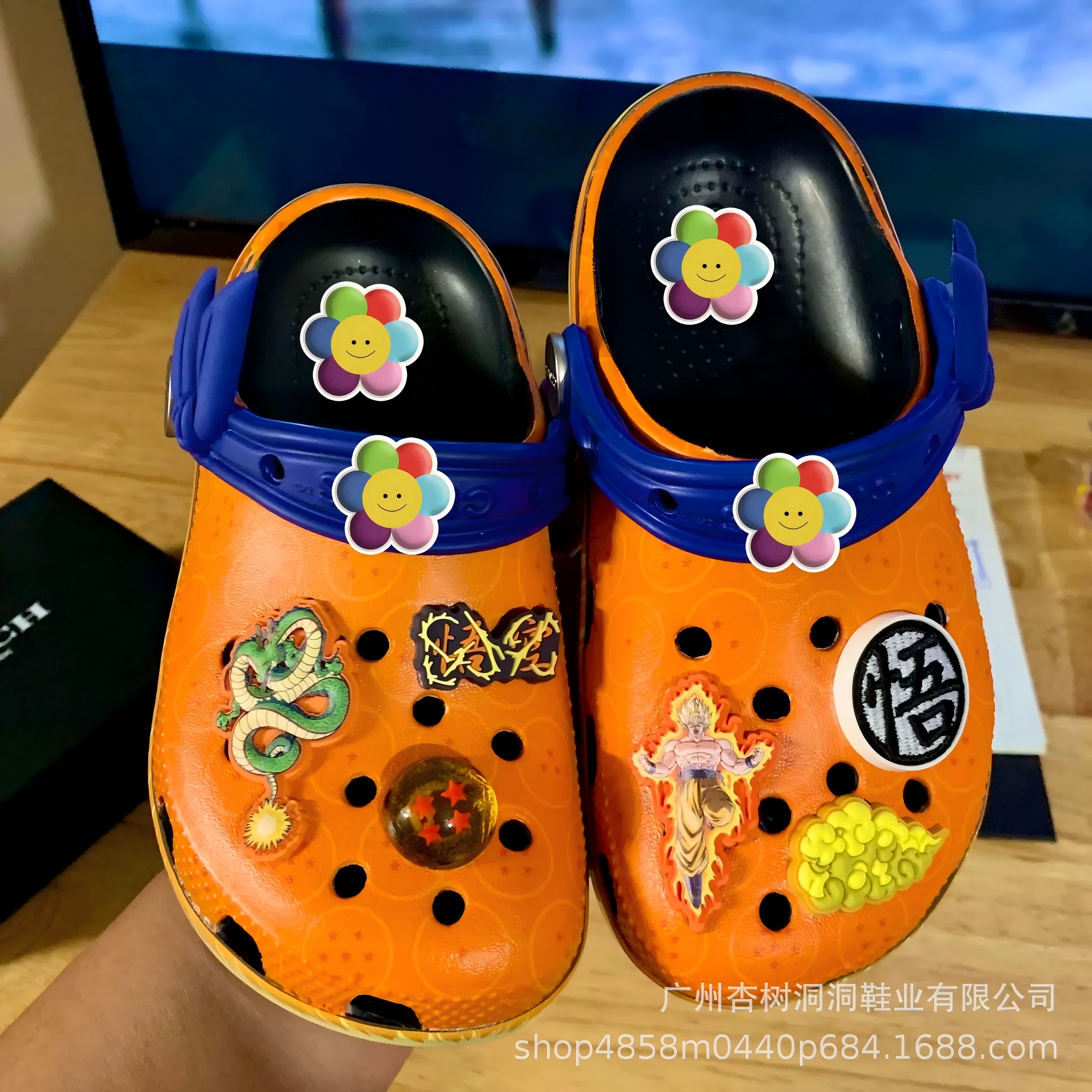 Dragon Ball Clogs Cute Fashion Cartoon Personality Creative Simple Kawaii Non-slip Closed-toe Casual Sandals Gift for Friends