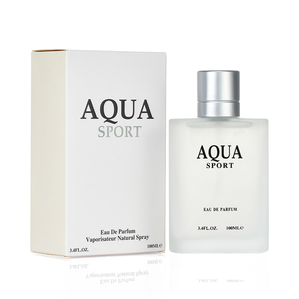 100ml 3.4fl.oz aqua perfume masculino edp, eau de parfum aromático aquático, almíscar marinho limão fresco oceano fragrância spray para homem