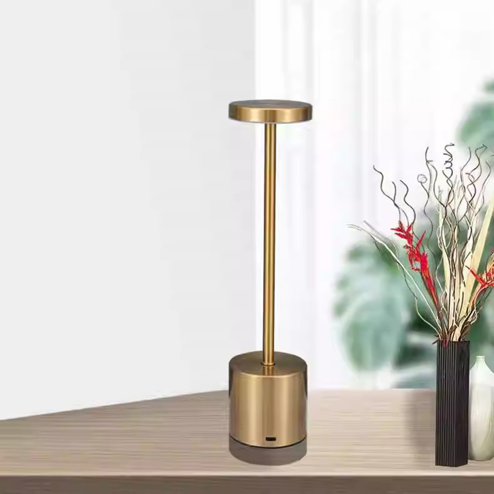 Lámparas de mesa LED inalámbricas táctiles, lámpara de escritorio recargable, 3 colores, mesita de noche ajustable, luz ambiental creativa, barra, decoración de habitación