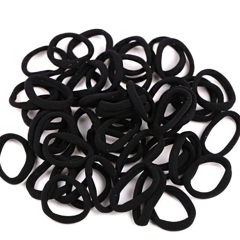 Nahtlose Gummiband Headwear Haar Ring Haar Seil Haar Seil Koreanische Hohe Elastische Krawatte Haar Schwarz Handtuch Ring