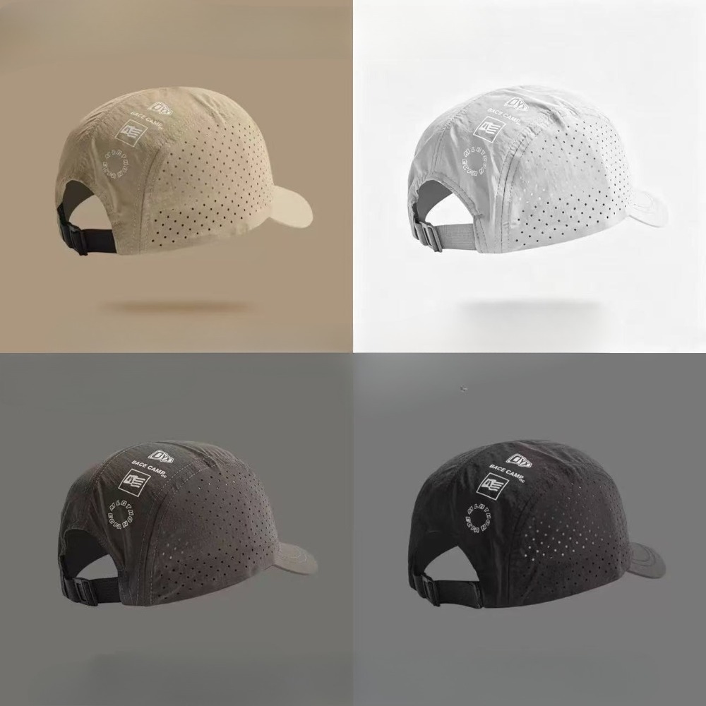 Casquette de baseball à visière courte en maille à séchage rapide - Respirante, légère, protection UV, pare-soleil, pour hommes, femmes, couples, randonnée en plein air