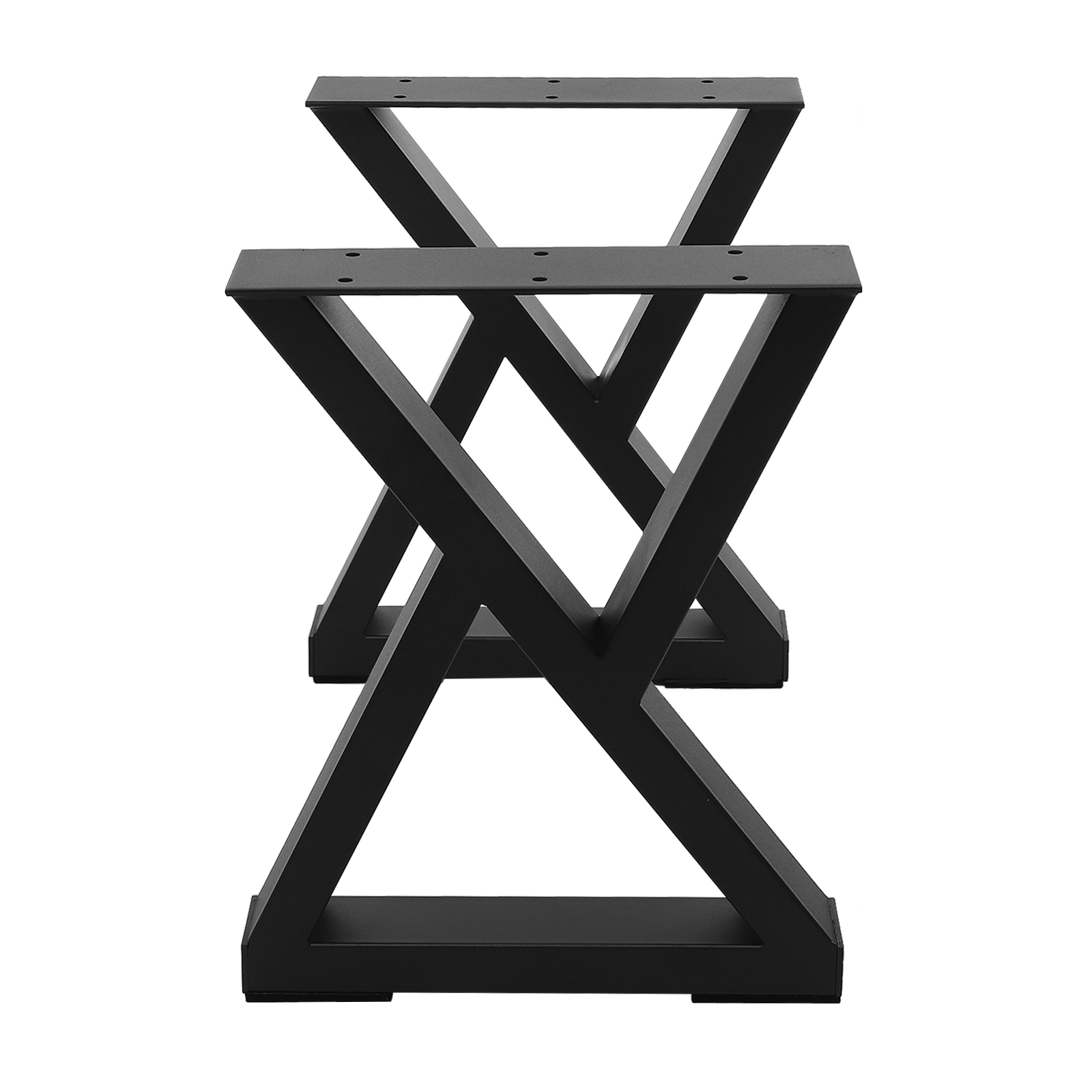 NOUVEAU Lot de 2 pieds en métal robustes, pieds de table de petit-déjeuner, pieds de table à manger pour table DIY, bureau, banc, charge maximale 440 lbs, noir