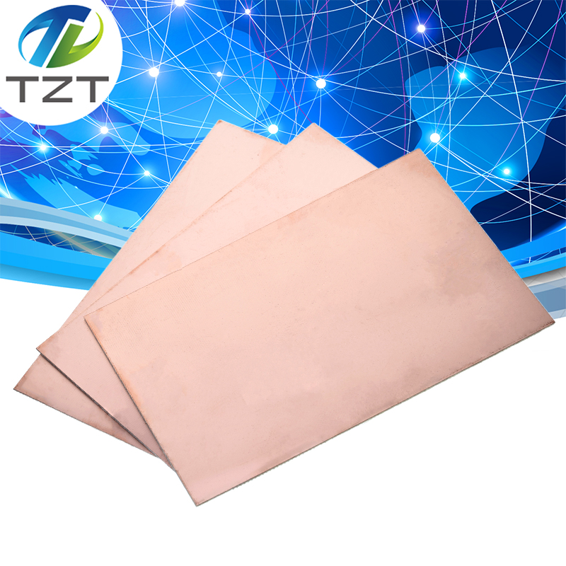 TZT 10*15CM Enkelzijdig Koperen Beklede Plaat Diy Kit Laminaat 10x15cm