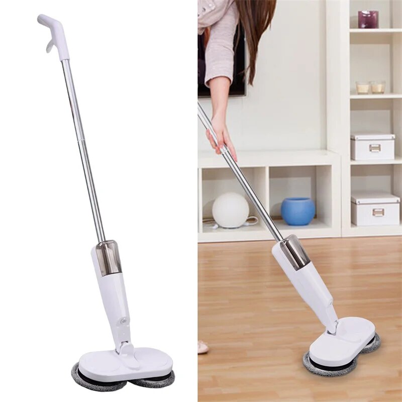 Pulitore elettrico senza fili per mocio rotante automatico 2 in 1 Pulitore per la casa a umido e asciutto Macchina per lavapavimenti per porte e finestre per soffitto in vetro per auto