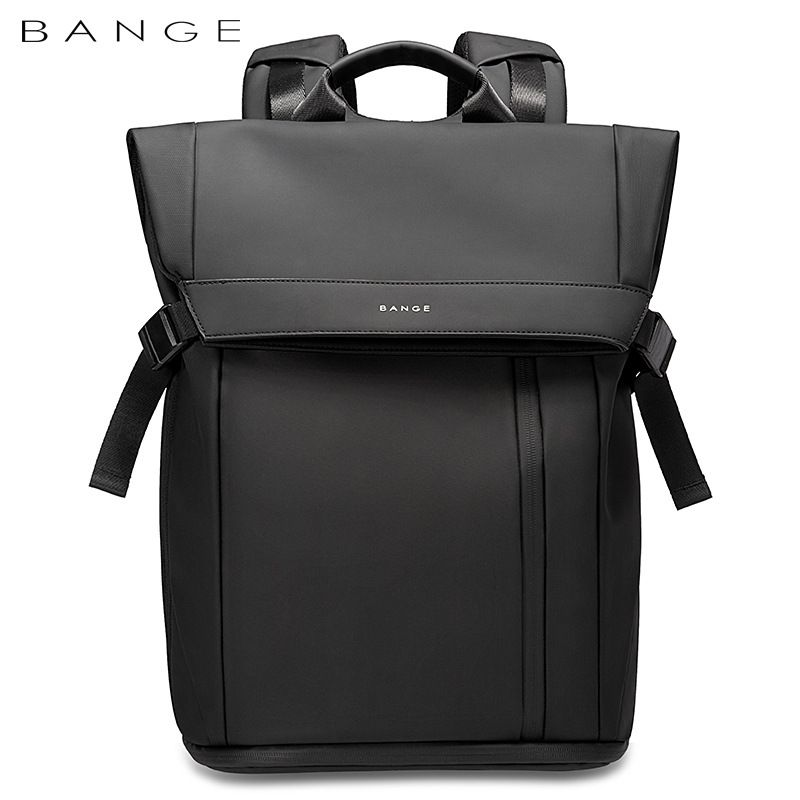 Sac à dos d'affaires pour homme Bange 15,6 pouces, sac à dos imperméable multi-compartiments, sac de voyage noir, adapté aux hommes