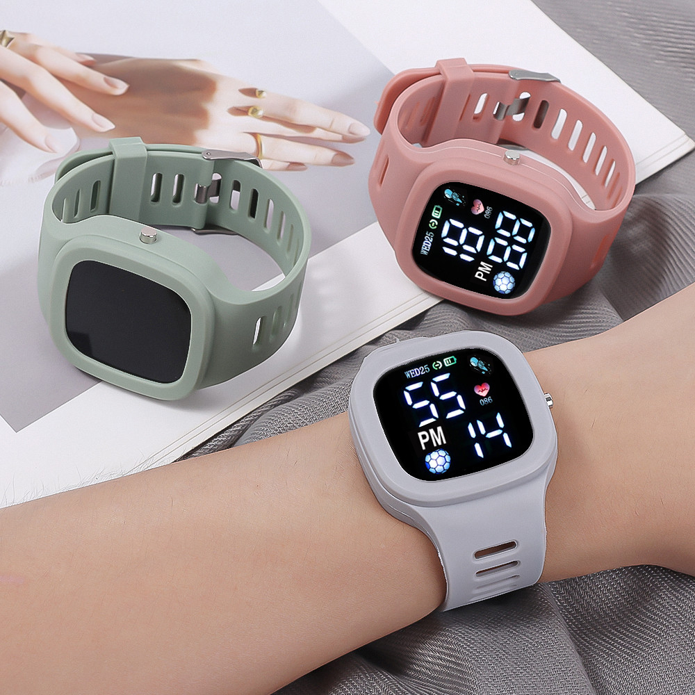 Moda esportes relógio para meninos meninas led digital crianças relógios à prova dwaterproof água relógio de silicone unisex relógio de pulso reloj nino