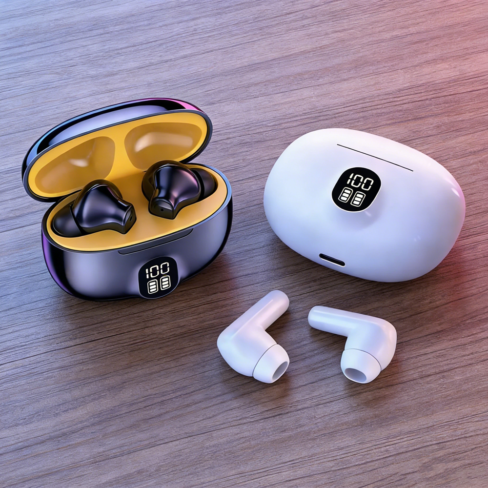 TWS Kabellose Kopfhörer, Gaming-Bluetooth-Kopfhörer mit Mikrofon, Geräuschunterdrückung, High Fidelity für Smartphones