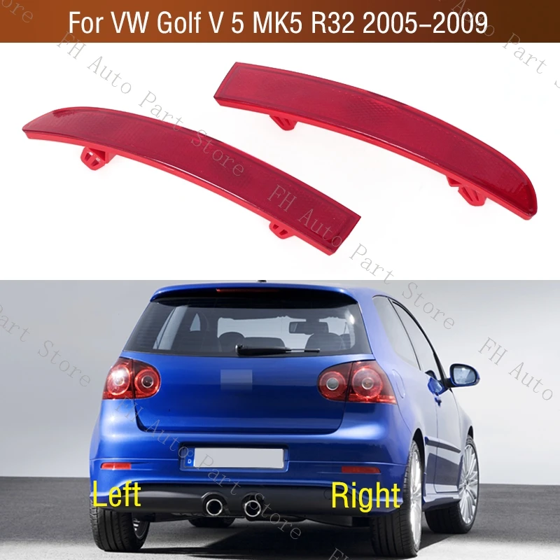 Для VW Golf V 5 MK5 R32 2005-2009 Автомобильный задний бампер, задний тормоз, фотообогрев, сигнал поворота, отражатель, крышка лампы без лампы