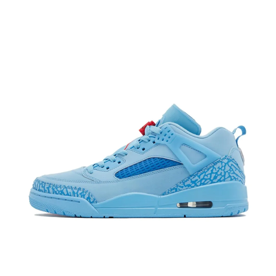 Nike Jordan Spizike Low Original zapatos de baloncesto informales resistentes al desgaste a la moda con absorción de golpes para hombre, color azul
